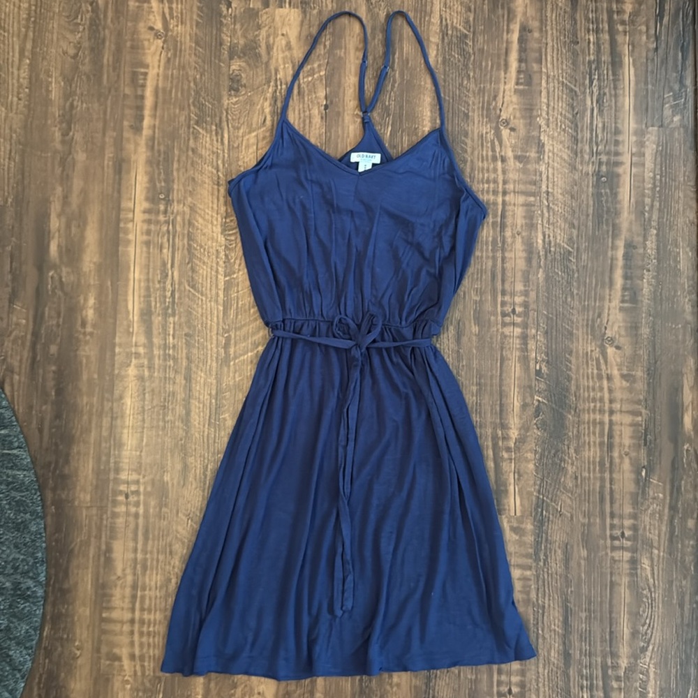 Old Navy Racerback Cotton Dress - Dark Blue